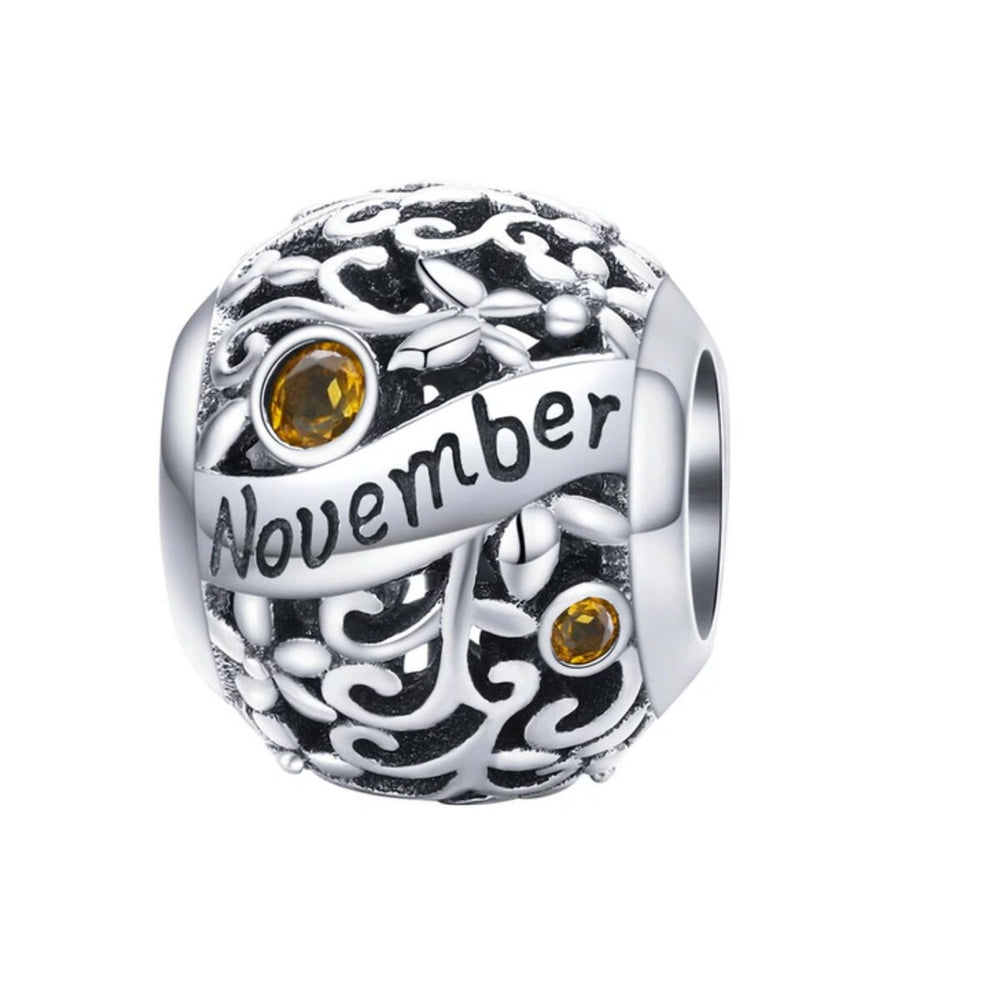 Sterling Silver Birthstone Charm