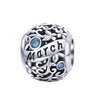 Sterling Silver Birthstone Charm