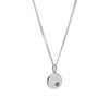 Sterling Silver Birthstone Round Pendant Necklace