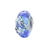 Sterling Silver Blue Mix Floral Detail Bracelet Charm