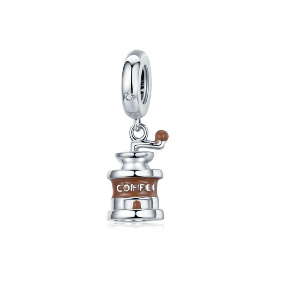 Sterling Silver Brown Coffee Charm