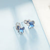 Sterling Silver Butterfly Earrings with Crystals from Swarovski