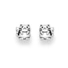 Sterling Silver Cat Stud Earrings