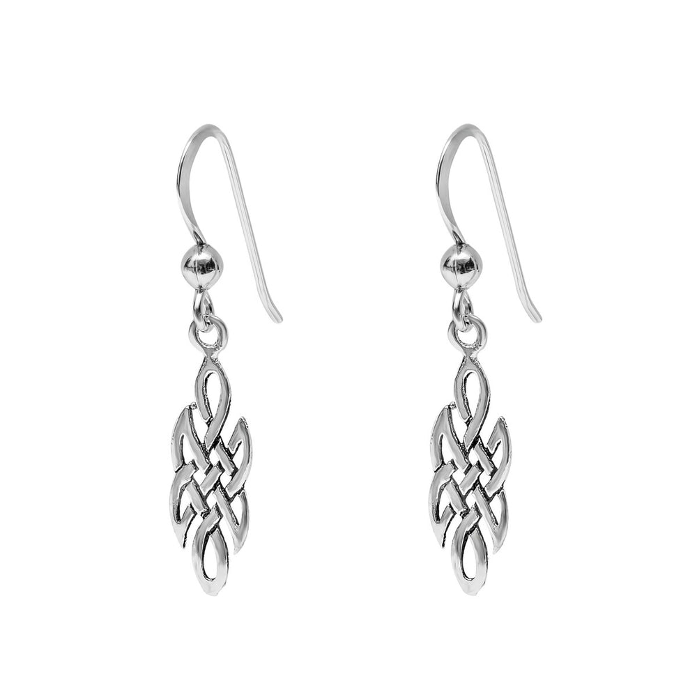 Sterling Silver Celtic Drop Earrings