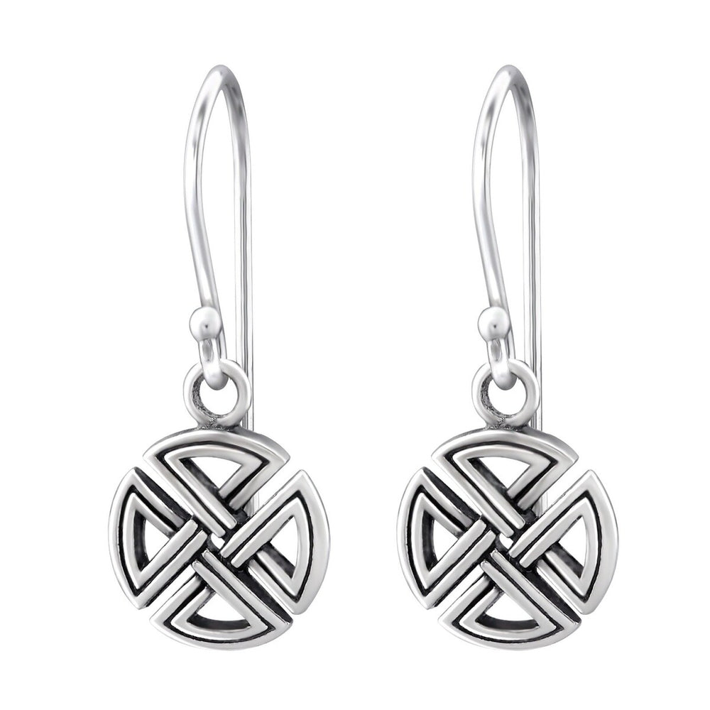 Sterling Silver Celtic Infinity Knot Drop Earrings