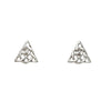 Sterling Silver Celtic Triangle Stud Earrings