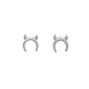 Sterling Silver Cheeky Devil Stud Earrings