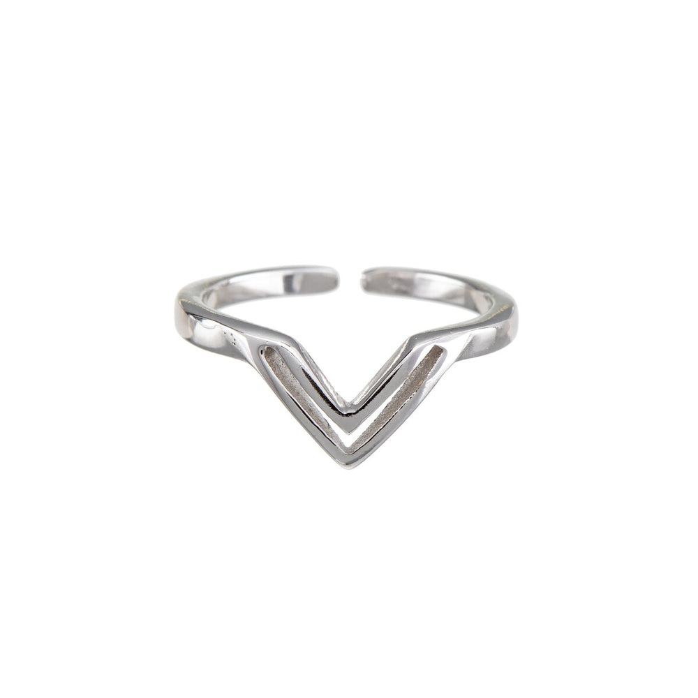 Sterling Silver Chevron Toe Ring