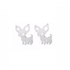 Sterling Silver Chihuahua Stud Earrings