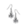 Sterling Silver Clover Drop Earrings