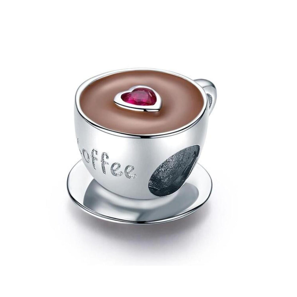 Sterling Silver Coffee Lover Charm