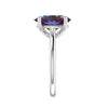 Sterling Silver Color Changing Alexandrite Solitaire Ring