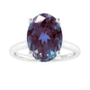 Sterling Silver Color Changing Alexandrite Solitaire Ring