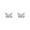 Sterling Silver Cubic Zirconia Stud Earrings