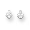 Sterling Silver Cubic Zirconia Stud Earrings