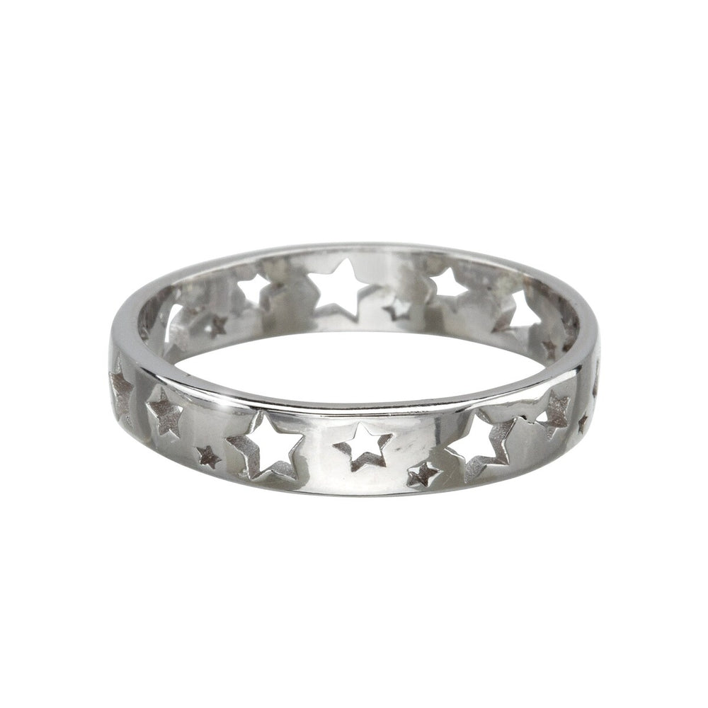 Sterling Silver Cut-out Star Ring