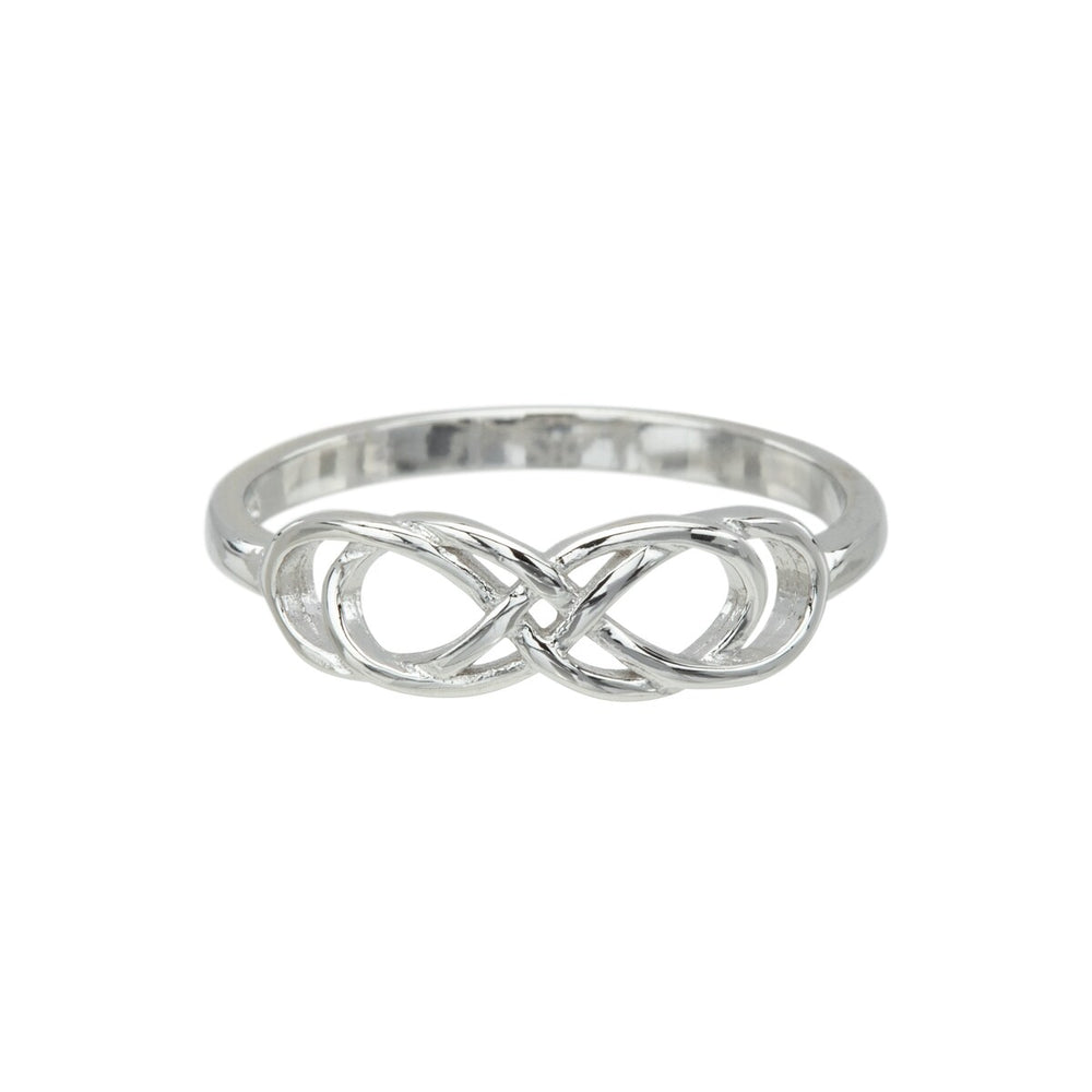 Sterling Silver Double Infinity Ring