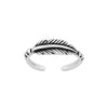 Sterling Silver Feather Toe Ring