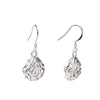 Sterling Silver Filled Floral Rose Drop Earring