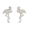 Sterling Silver Flamingo Stud Earrings