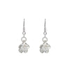 Sterling Silver Flower Drop Earrings