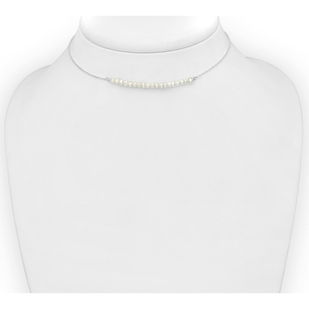 Sterling Silver Freshwater Pearl Choker Necklace