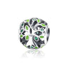 Sterling Silver Green Tree Charm Bead