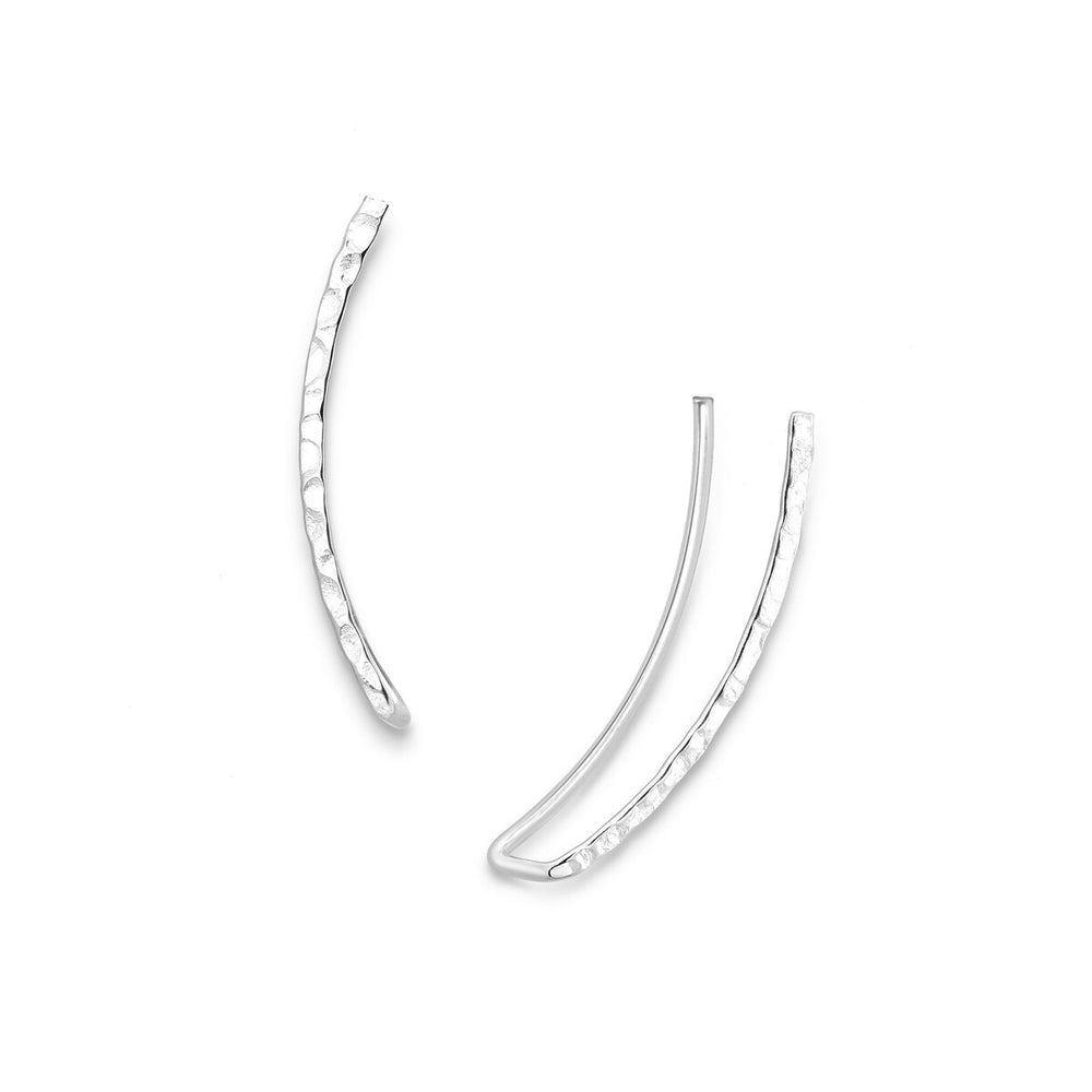 Sterling Silver Hammered Ear Climbers