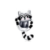 Sterling Silver Happy Hanging Raccoon Charm