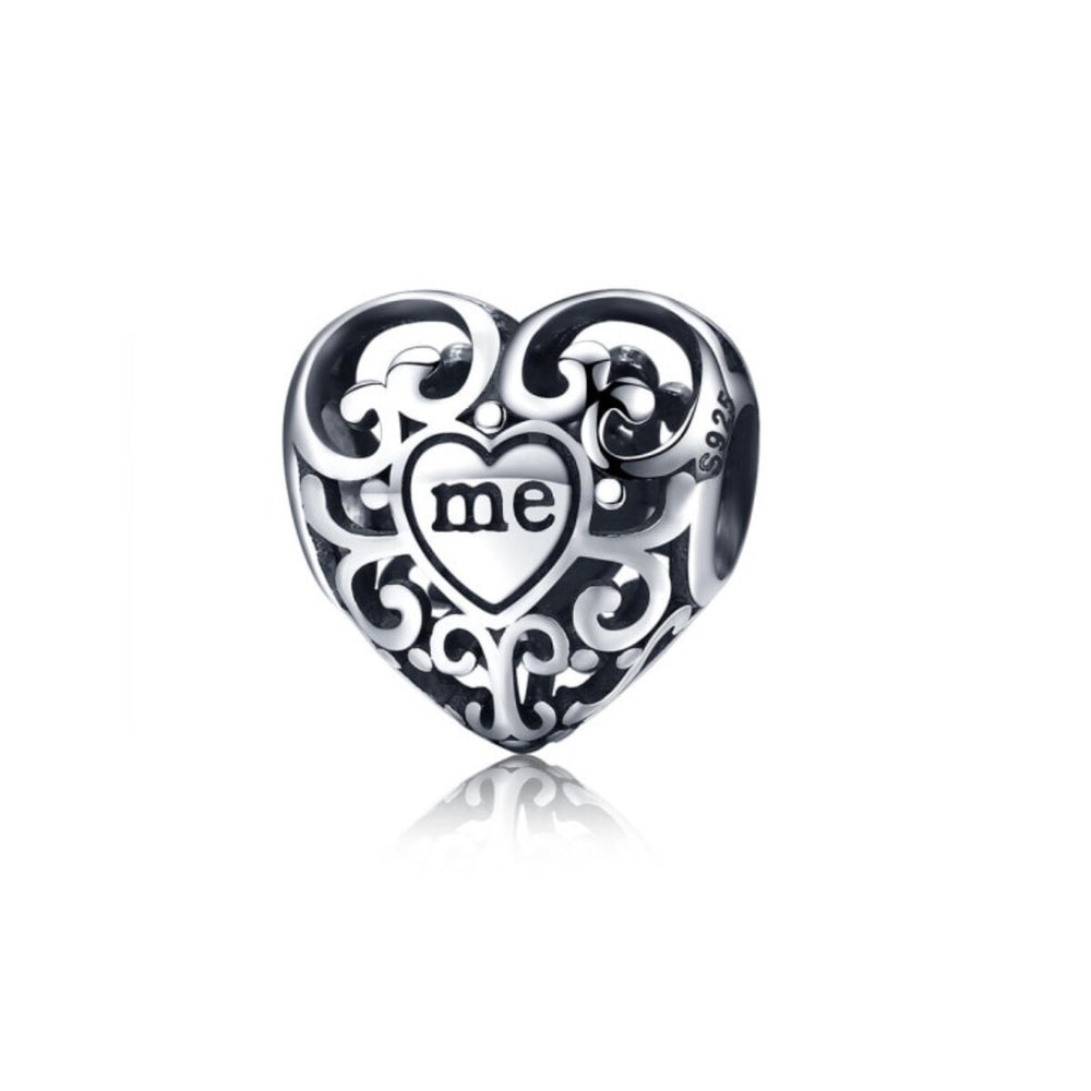 Sterling Silver Heart Me Charm