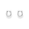 Sterling Silver Horse Shoe Stud Earrings