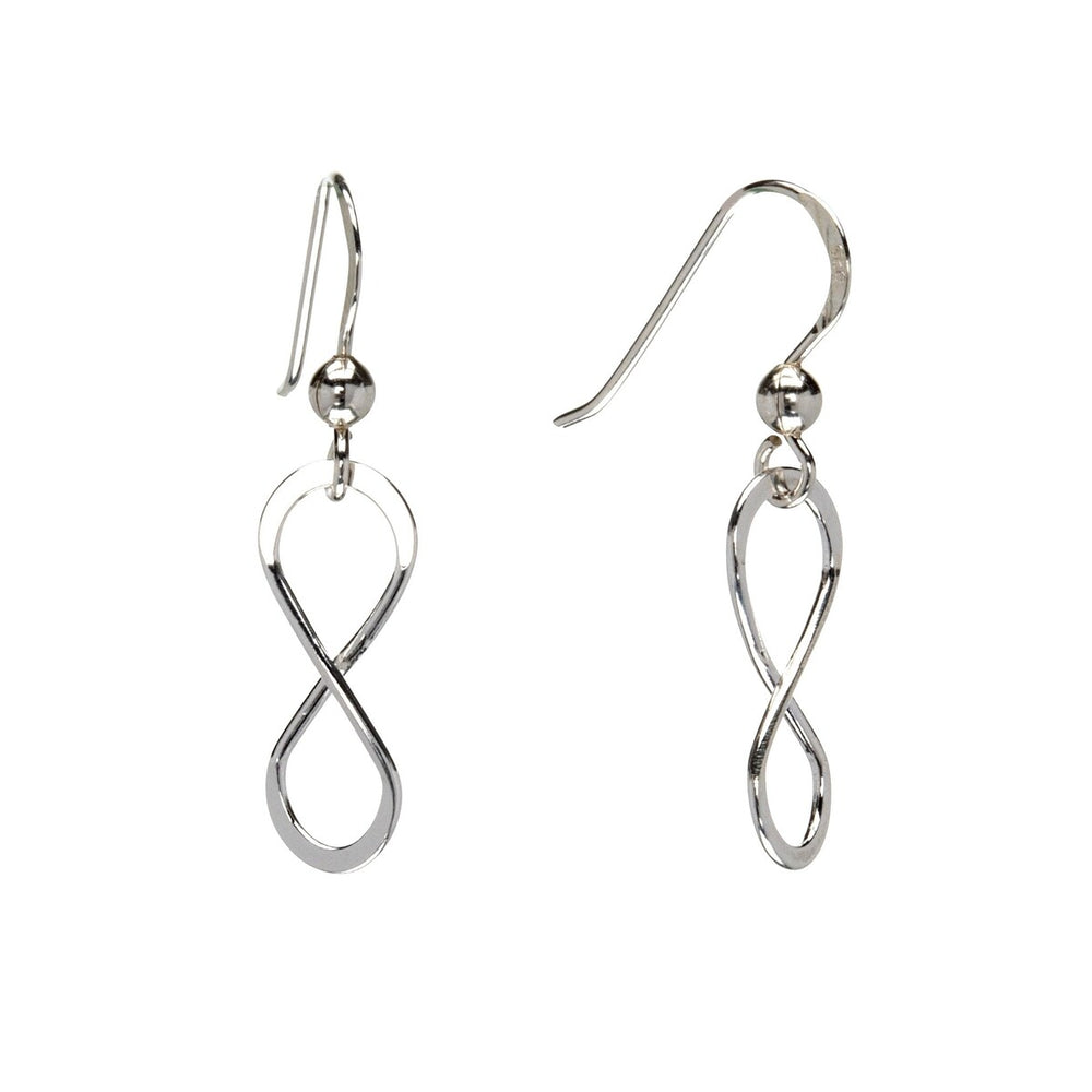 Sterling Silver Infinity Drop Earrings