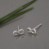 Sterling Silver Infinity Stud Earrings