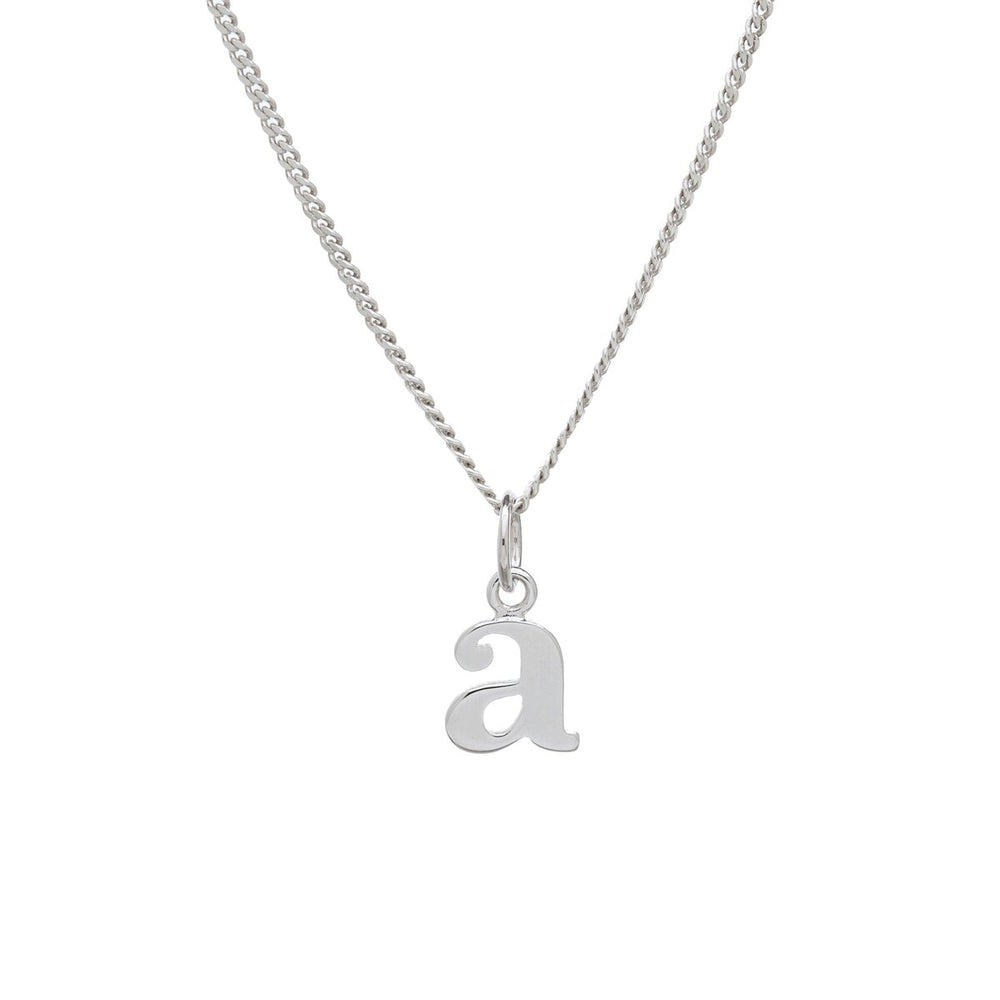 Sterling Silver Initial Pendant Necklace