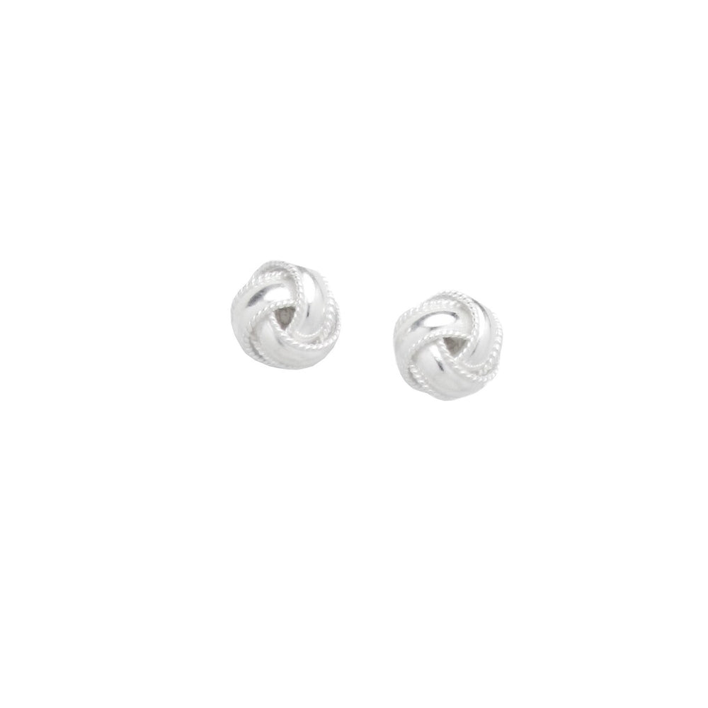 Sterling Silver Knot Stud Earrings