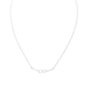 Sterling Silver Knotted Necklace - White