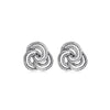 Sterling Silver Knotted Rope Stud Earrings