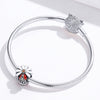 Sterling Silver Ladybug & Daisy Charm