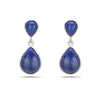 Sterling Silver Lapis Lazuli Tear Drop top and Drop Dangle Earring