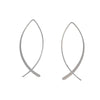 Sterling Silver Long Fish Threader Earrings