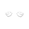 Sterling Silver Love Birds Stud Earrings