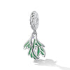 Sterling Silver Mistletoe Charm