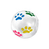 Sterling Silver Multi Colored Paw Prints Charm