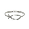 Sterling Silver Open Fish Ring