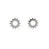 Sterling Silver Open Sun Star Earrings