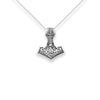 Sterling Silver Oxidized Celtic & Valknut Anchor Pendant Necklace1 - White