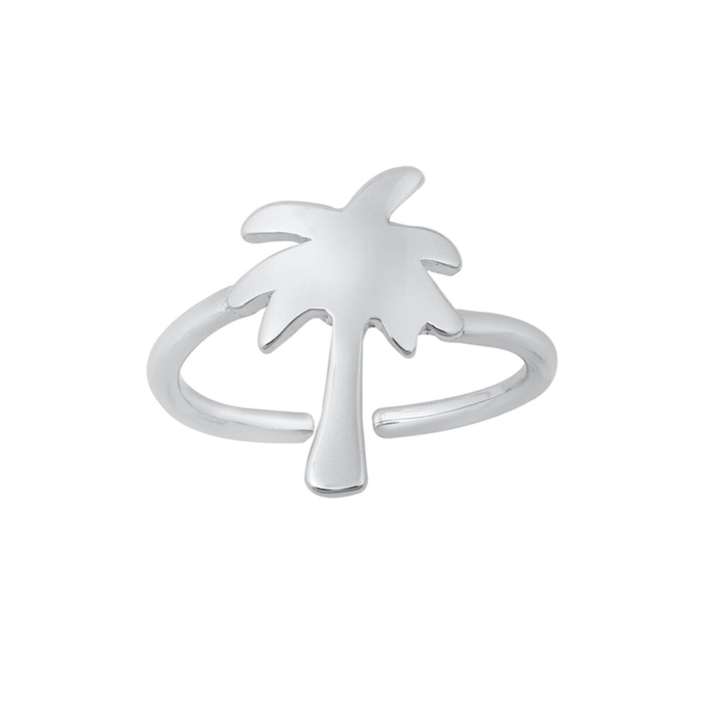 Sterling Silver Palm Tree Toe Ring