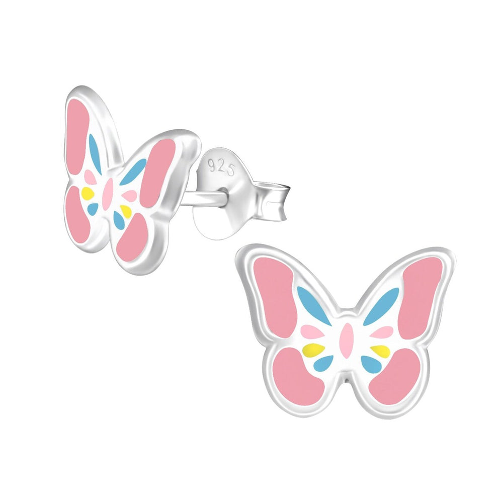 Sterling Silver Pastel Butterfly Children