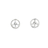 Sterling Silver Peace Sign Stud Earrings