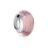 Sterling Silver Pink Glass Bead Charm